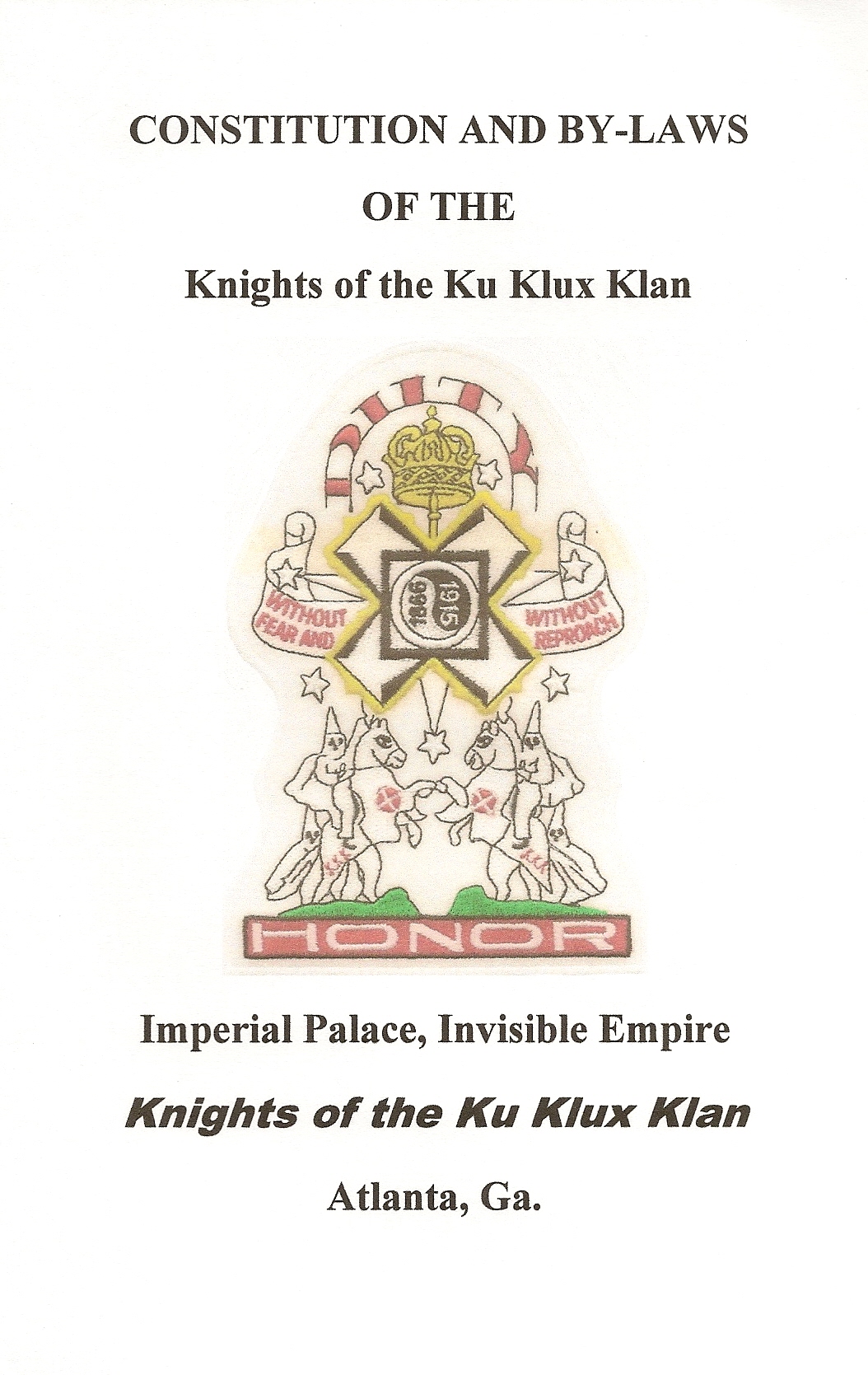 Klan items For Sale Page 4- booklets,officers,klansmen>